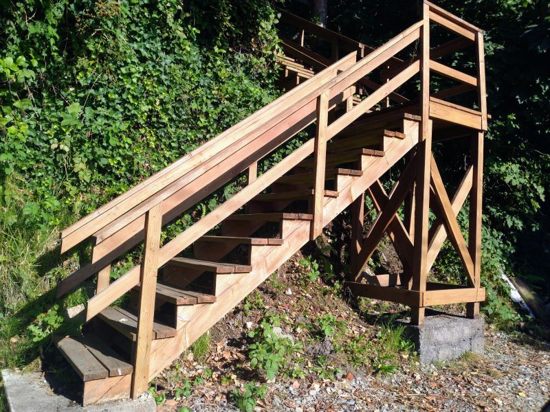 Newly Reconstructed Deck Stairs